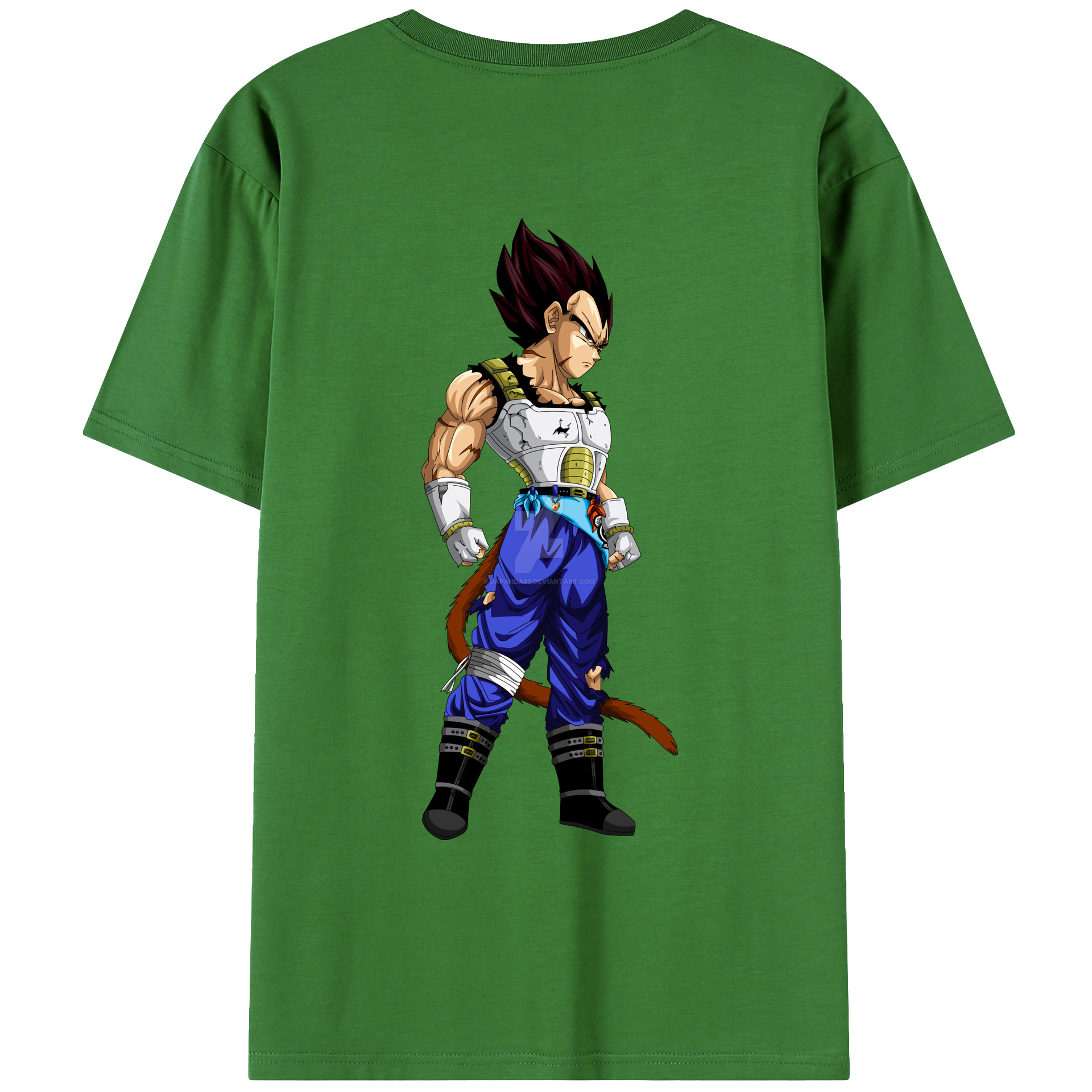 （画像用） ドラゴンボール ベジータ四世（Bejīta Yonsei）DRAGON BALL Vegeta IV レディース半袖Tシャツ(バックプリント)